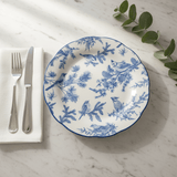 Angela White Ceramic Round Dinner Plate with Blue Tree & Bird Design - 26 cm - Al Kabayel Discount CentreAngela White Ceramic Round Dinner Plate with Blue Tree & Bird Design - 26 cmPlatesANGELAAl Kabayel Discount Centre