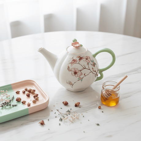 Angela White & Mint Green Ceramic Teapot - 800ml - Al Kabayel Discount CentreAngela White & Mint Green Ceramic Teapot - 800mlTea/Coffee PotsANGELAAl Kabayel Discount Centre