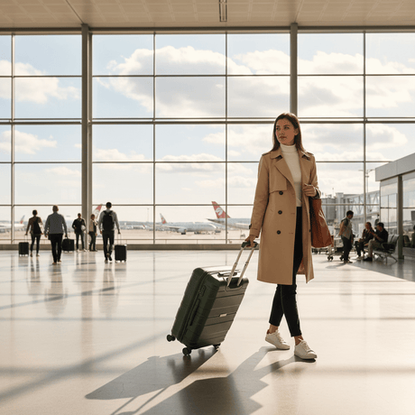 Antler Hard Shell PP Trolley Bag | Olive Green | 4-Wheel Spinner | 24 Inch | - Al Kabayel Discount CentreAntler Hard Shell PP Trolley Bag | Olive Green | 4-Wheel Spinner | 24 Inch |Cabin LuggageANTLERAl Kabayel Discount Centre