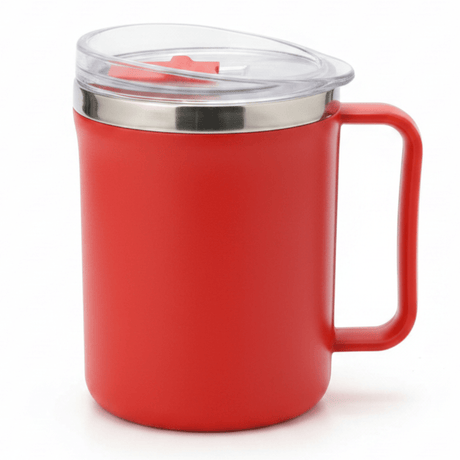 Apex Insulated Sipper Mug 300ml — Red | Stainless Steel & Premium Plastic | Leak - Proof Lid - Al Kabayel Discount CentreApex Insulated Sipper Mug 300ml — Red | Stainless Steel & Premium Plastic | Leak - Proof LidMugsAPEXAl Kabayel Discount Centre