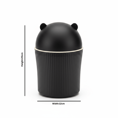 Apex Matte Black & Cream Bear Ear Mini Table Bin - 20×12cm - Al Kabayel Discount CentreApex Matte Black & Cream Bear Ear Mini Table Bin - 20×12cmDesk Accessories & OrganizersAPEXAl Kabayel Discount Centre