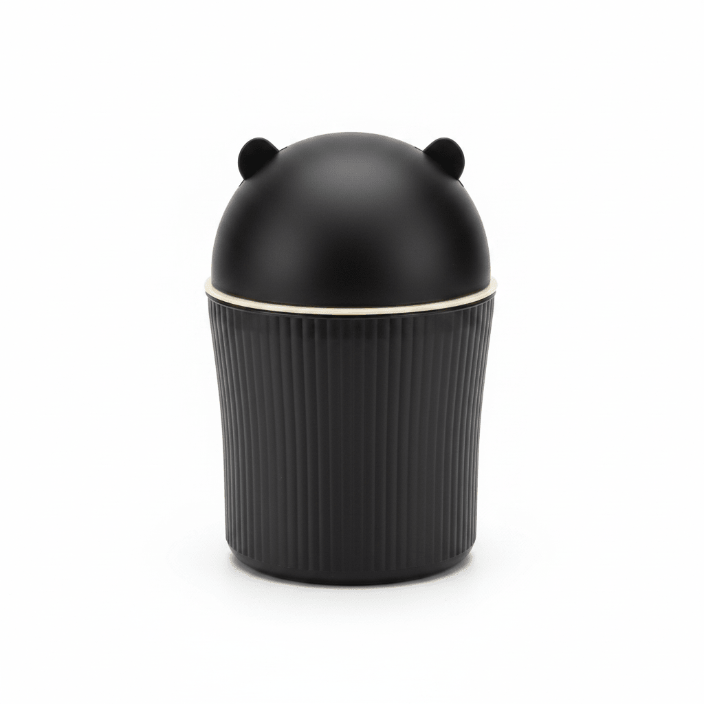 Apex Matte Black & Cream Bear Ear Mini Table Bin - 20×12cm - Al Kabayel Discount CentreApex Matte Black & Cream Bear Ear Mini Table Bin - 20×12cmDesk Accessories & OrganizersAPEXAl Kabayel Discount Centre