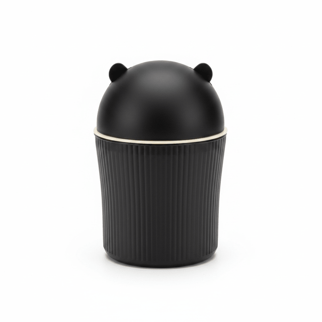 Apex Matte Black & Cream Bear Ear Mini Table Bin - 20×12cm - Al Kabayel Discount CentreApex Matte Black & Cream Bear Ear Mini Table Bin - 20×12cmDesk Accessories & OrganizersAPEXAl Kabayel Discount Centre