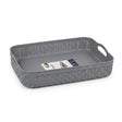 Apex Plastic Net Basket Rattan-Style Weave with Handles - 34×26 cm - Dusty Blue / Grey - Al Kabayel Discount CentreApex Plastic Net Basket Rattan-Style Weave with Handles - 34×26 cm - Dusty Blue / GreyOrganizers & AccessoriesAPEXAl Kabayel Discount Centre