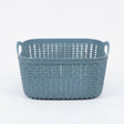 Apex Plastic Rattan-Style Net Basket - 24×17 cm - Brown / Dusty Blue - Al Kabayel Discount CentreApex Plastic Rattan-Style Net Basket - 24×17 cm - Brown / Dusty BlueOrganizers & AccessoriesAPEXAl Kabayel Discount Centre