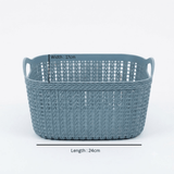 Apex Plastic Rattan-Style Net Basket - 24×17 cm - Brown / Dusty Blue - Al Kabayel Discount CentreApex Plastic Rattan-Style Net Basket - 24×17 cm - Brown / Dusty BlueOrganizers & AccessoriesAPEXAl Kabayel Discount Centre
