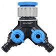 Aquacraft 3/4 Inch Double Tap Connector – Dual Water Flow Control Adapter for Garden & Outdoor Use - Al Kabayel Discount CentreAquacraft 3/4 Inch Double Tap Connector – Dual Water Flow Control Adapter for Garden & Outdoor UseGardening ToolsAQUACRAFTAl Kabayel Discount Centre