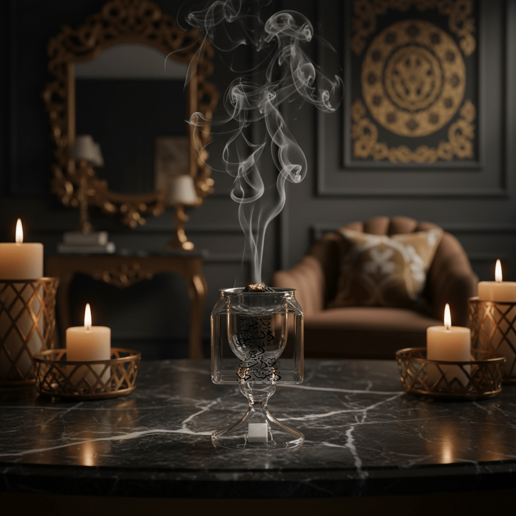 Arabic Calligraphy Glass Incense Burner – 14cm - Al Kabayel Discount CentreArabic Calligraphy Glass Incense Burner – 14cmIncense BurnerAKDCAl Kabayel Discount Centre