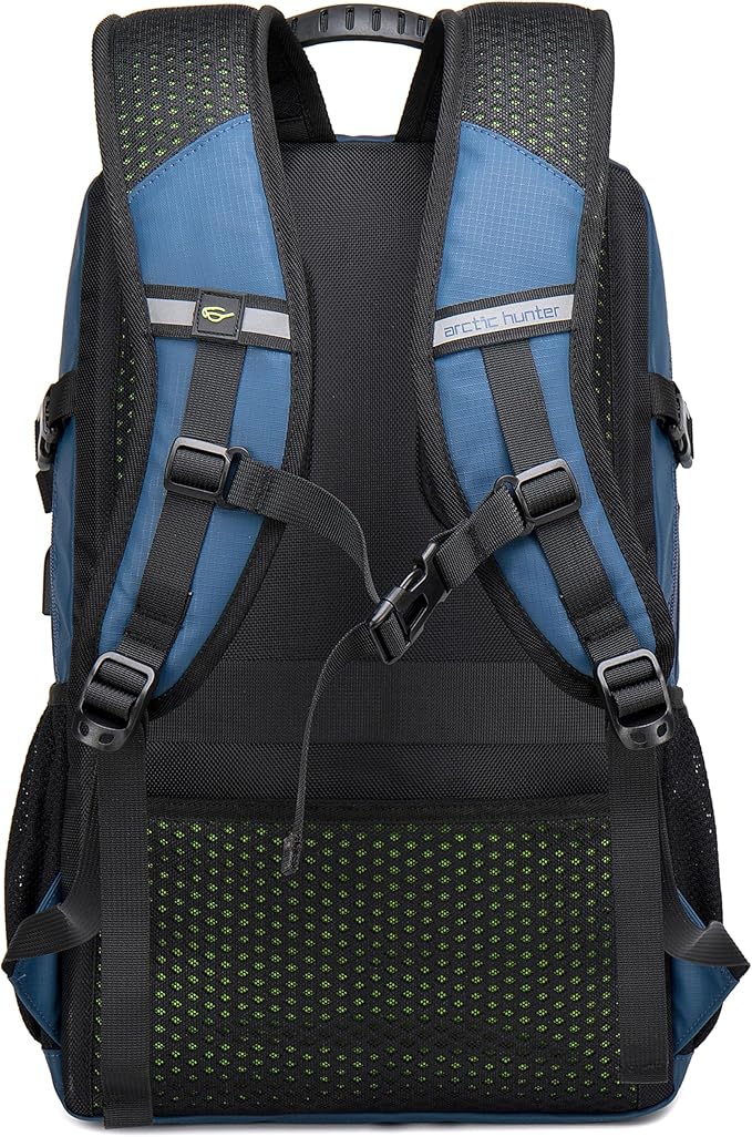 Arctic Hunter 26 L Laptop Backpack 47cm*33cm*17cm, Water Resistant Anti - Theft Pocket with USB Port and Separate Laptop Compartment Premium Office Backpack, Blue - B00387 - Al Kabayel Discount CentreArctic Hunter 26 L Laptop Backpack 47cm*33cm*17cm, Water Resistant Anti - Theft Pocket with USB Port and Separate Laptop Compartment Premium Office Backpack, Blue - B00387BackpacksARCTIC HUNTERAl Kabayel Discount Centre