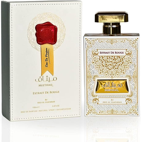 Ard Al Zaafaran Meethaq Extrait De Rouge Perfumes - 100ML - Al Kabayel Discount CentreArd Al Zaafaran Meethaq Extrait De Rouge Perfumes - 100MLPerfumesARD AL ZAAFARANAl Kabayel Discount Centre