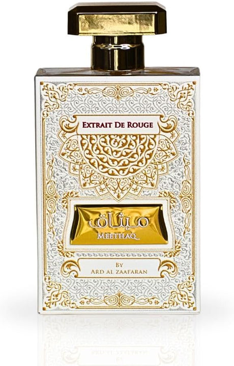 Ard Al Zaafaran Meethaq Extrait De Rouge Perfumes - 100ML - Al Kabayel Discount CentreArd Al Zaafaran Meethaq Extrait De Rouge Perfumes - 100MLPerfumesARD AL ZAAFARANAl Kabayel Discount Centre