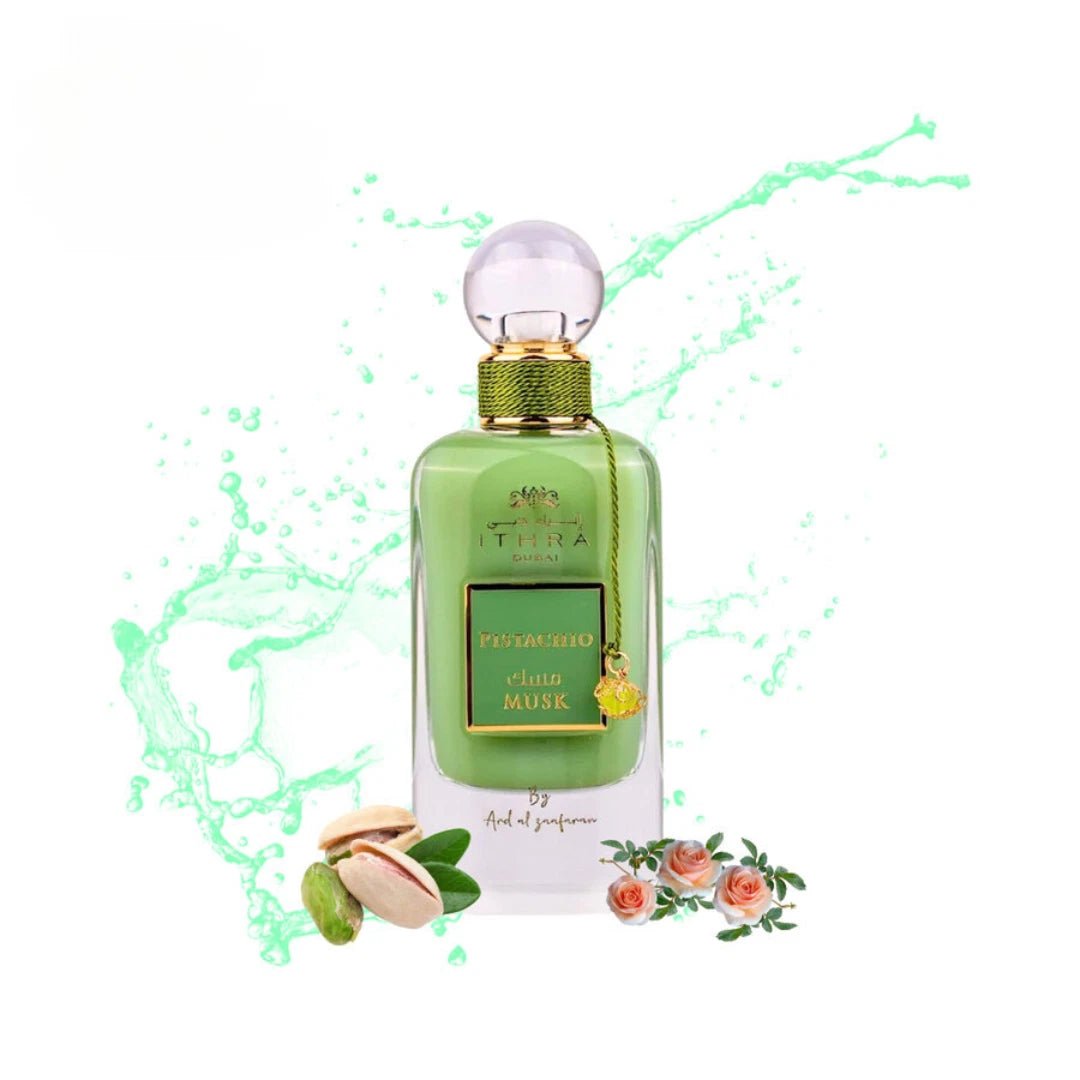Ard Al Zaafran Ithra Dubai Pistachio Musk EDP - 100ml - Al Kabayel Discount CentreArd Al Zaafran Ithra Dubai Pistachio Musk EDP - 100mlPerfumesARD AL ZAAFRANAl Kabayel Discount Centre