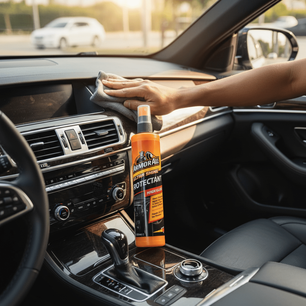 Armor All High Gloss Ultra Shine Protectant 295ml – Premium Dashboard & Trim Care - Al Kabayel Discount CentreArmor All High Gloss Ultra Shine Protectant 295ml – Premium Dashboard & Trim CareAutomotiveARMORALLAl Kabayel Discount Centre