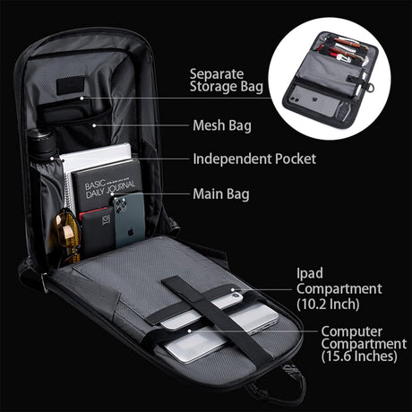 Artic Hunter Semi Hard Gaming Backpack with Built in TSA lock Water Resistant Anti - Theft 15.6 inch Laptop Backpack, Black - B00451 - Al Kabayel Discount CentreArtic Hunter Semi Hard Gaming Backpack with Built in TSA lock Water Resistant Anti - Theft 15.6 inch Laptop Backpack, Black - B00451School BagsARTIC HUNTERAl Kabayel Discount Centre