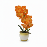 Artificial Phalaenopsis Orchid Plant in Plastic Pot - 36cm - White / Orange / Purple / Coral - Al Kabayel Discount CentreArtificial Phalaenopsis Orchid Plant in Plastic Pot - 36cm - White / Orange / Purple / CoralArtificial FloraAKDCAl Kabayel Discount Centre