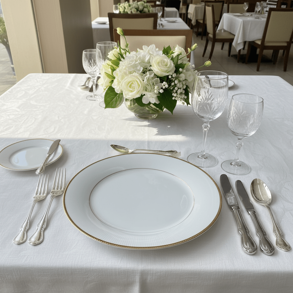 Ascot White Porcelain Dinner Plate with Gold Beaded Rim — 10 Inch - Al Kabayel Discount CentreAscot White Porcelain Dinner Plate with Gold Beaded Rim — 10 InchPlatesASCOTAl Kabayel Discount Centre