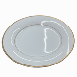 Ascot White Porcelain Dinner Plate with Gold Beaded Rim — 10 Inch - Al Kabayel Discount CentreAscot White Porcelain Dinner Plate with Gold Beaded Rim — 10 InchPlatesASCOTAl Kabayel Discount Centre