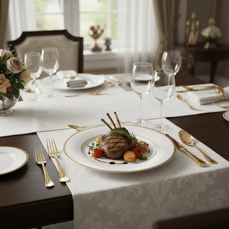 Ascot White Porcelain Meat Plate with Golden Rim — 7.5 Inch - Al Kabayel Discount CentreAscot White Porcelain Meat Plate with Golden Rim — 7.5 InchPlatesASCOTAl Kabayel Discount Centre
