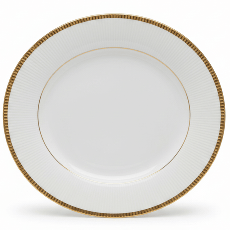 Ascot White Porcelain Meat Plate with Golden Rim — 7.5 Inch - Al Kabayel Discount CentreAscot White Porcelain Meat Plate with Golden Rim — 7.5 InchPlatesASCOTAl Kabayel Discount Centre