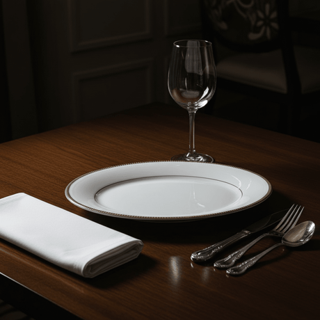 Ascot White Porcelain Meat Plate with Golden Rim — 9 Inch - Al Kabayel Discount CentreAscot White Porcelain Meat Plate with Golden Rim — 9 InchPlatesASCOTAl Kabayel Discount Centre