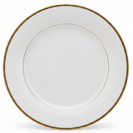 Ascot White Porcelain Meat Plate with Golden Rim — 9 Inch - Al Kabayel Discount CentreAscot White Porcelain Meat Plate with Golden Rim — 9 InchPlatesASCOTAl Kabayel Discount Centre