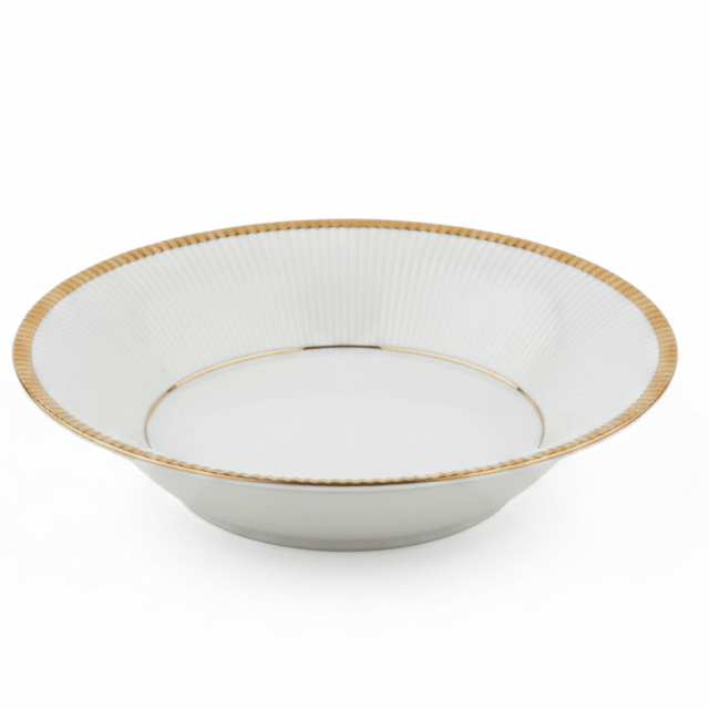 Ascot White Porcelain Soup Bowl with Gold Rim | 5 Inch - Al Kabayel Discount CentreAscot White Porcelain Soup Bowl with Gold Rim | 5 InchBowlsASCOTAl Kabayel Discount Centre