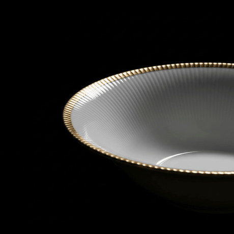 Ascot White Porcelain Soup Bowl with Gold Rim | 5 Inch - Al Kabayel Discount CentreAscot White Porcelain Soup Bowl with Gold Rim | 5 InchBowlsASCOTAl Kabayel Discount Centre