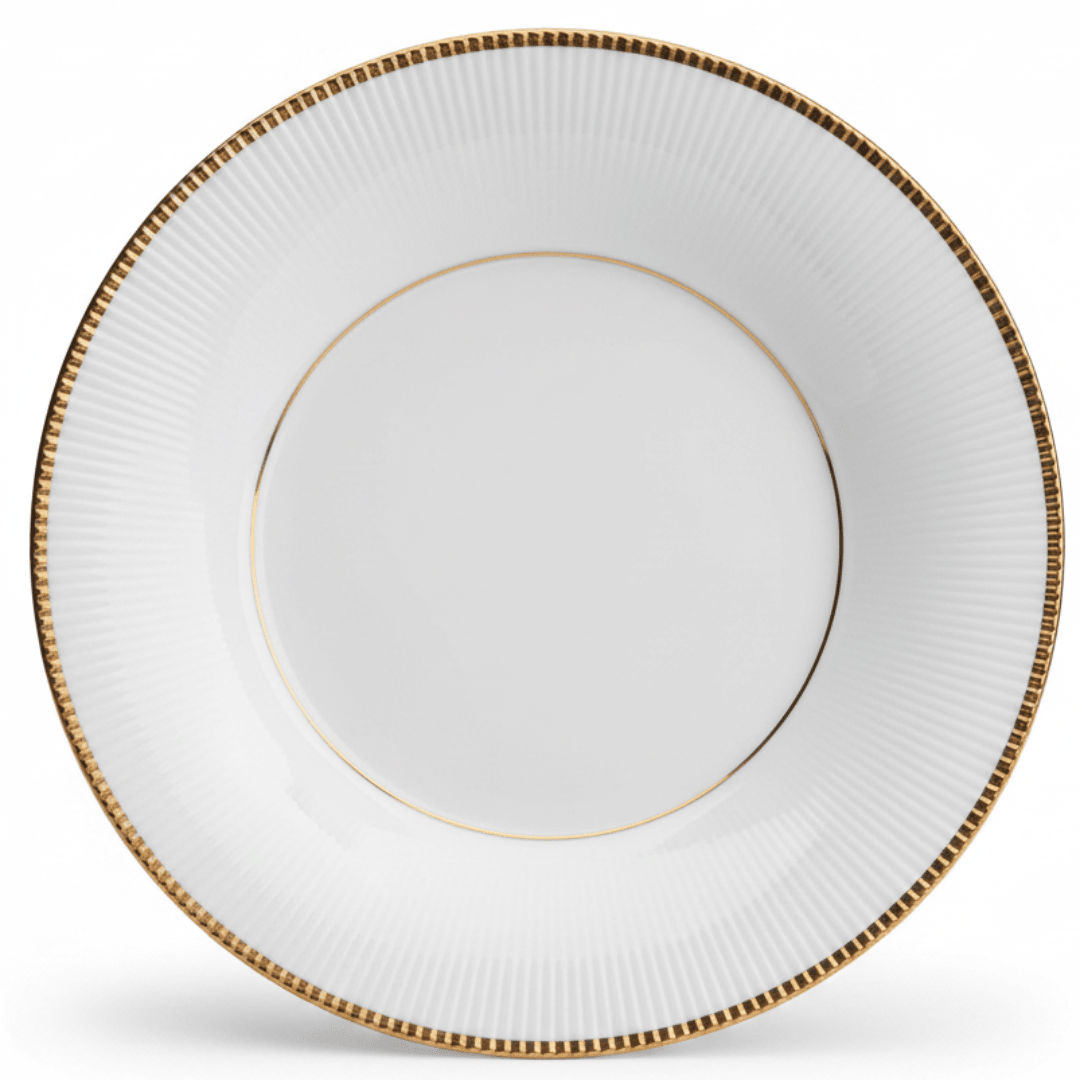 Ascot White Porcelain Soup Plate with Gold Rim | 7.5 Inch | Premium Tableware - Al Kabayel Discount CentreAscot White Porcelain Soup Plate with Gold Rim | 7.5 Inch | Premium TablewarePlatesASCOTAl Kabayel Discount Centre