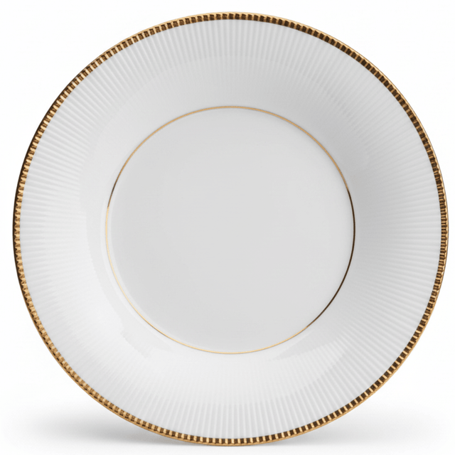 Ascot White Porcelain Soup Plate with Gold Rim | 7.5 Inch | Premium Tableware - Al Kabayel Discount CentreAscot White Porcelain Soup Plate with Gold Rim | 7.5 Inch | Premium TablewarePlatesASCOTAl Kabayel Discount Centre