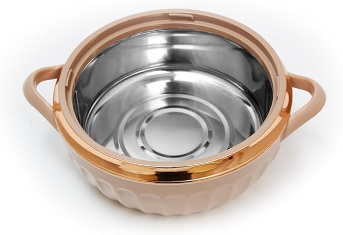 ASIAN Dignity Insulated Casserole 3500ml, Stainless Steel Lid and Bowl, Beige - Al Kabayel Discount CentreASIAN Dignity Insulated Casserole 3500ml, Stainless Steel Lid and Bowl, BeigeCasseroles & Stock PotsASIANAl Kabayel Discount Centre