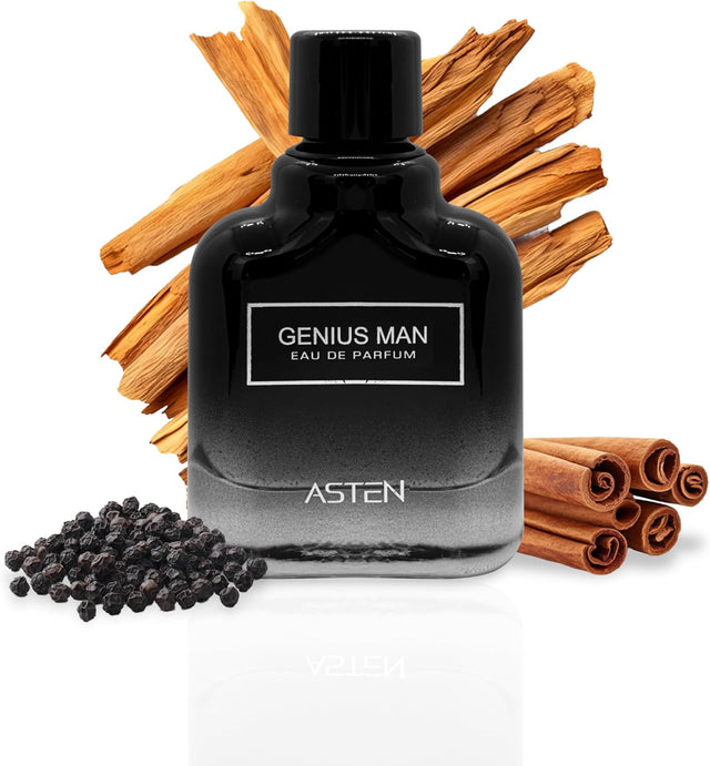 Asten Genius Man Eau de Parfum 100 ml – Intelligent Masculine Scent - Al Kabayel Discount CentreAsten Genius Man Eau de Parfum 100 ml – Intelligent Masculine ScentPerfumesASTENAl Kabayel Discount Centre