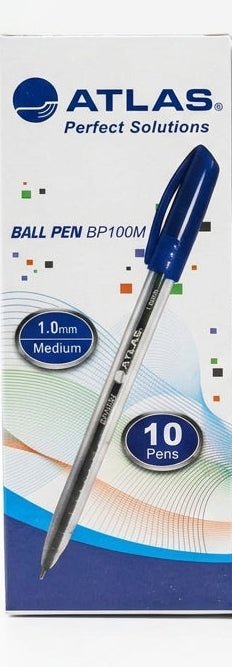 Atlas Ball Pen BP100M – 1.0mm Medium Point - Pack of 40 Pens (4 Boxes × 10) - Al Kabayel Discount CentreAtlas Ball Pen BP100M – 1.0mm Medium Point - Pack of 40 Pens (4 Boxes × 10)Pens, Pencils & MarkersATLASAl Kabayel Discount Centre