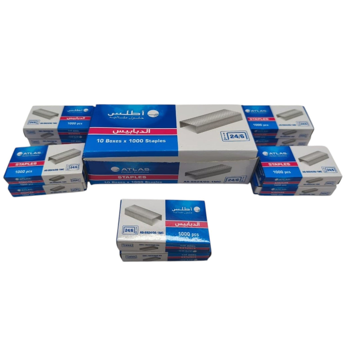 Atlas Staples Perfect Solutions 6mm 24/6 Set Of 10 Box - Al Kabayel Discount CentreAtlas Staples Perfect Solutions 6mm 24/6 Set Of 10 BoxPaper Clips, Staples & FastenersATLASAl Kabayel Discount Centre