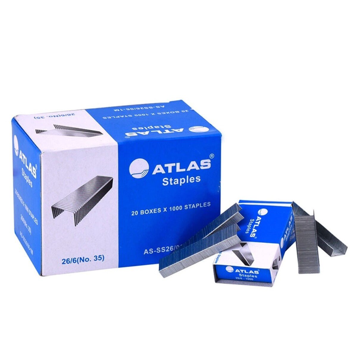 Atlas Staples Perfect Solutions 6mm 26/6 Set Of 20 Box - Al Kabayel Discount CentreAtlas Staples Perfect Solutions 6mm 26/6 Set Of 20 BoxPaper Clips, Staples & FastenersATLASAl Kabayel Discount Centre