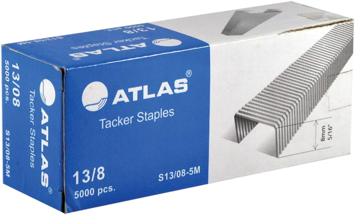Atlas Tacker Staples 13/08MM 5000Pcs - Al Kabayel Discount CentreAtlas Tacker Staples 13/08MM 5000PcsPaper Clips, Staples & FastenersATLASAl Kabayel Discount Centre