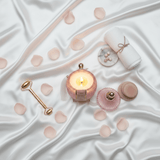 AURA+CO Luxury Scented Candle | Glass Jar with Lid | 12-Hour Burn Time | 10×10cm | Rose Petals & Jasmine / French Vanilla - Al Kabayel Discount CentreAURA+CO Luxury Scented Candle | Glass Jar with Lid | 12-Hour Burn Time | 10×10cm | Rose Petals & Jasmine / French VanillaHome FragrancesAURA+COAl Kabayel Discount Centre