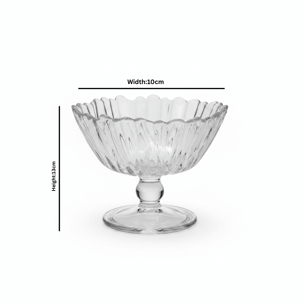 Aurora Glass Footed Candy Bowl - 10×13 cm - Al Kabayel Discount CentreAurora Glass Footed Candy Bowl - 10×13 cmBowlsAURORAAl Kabayel Discount Centre
