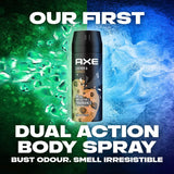 AXE Body Spray Deodorant for Men Long Lasting Odour Protection, Leather & Cookies, for 48 hours Irresistible Fragrance - 150ML - Al Kabayel Discount CentreAXE Body Spray Deodorant for Men Long Lasting Odour Protection, Leather & Cookies, for 48 hours Irresistible Fragrance - 150MLFragrancesAXEAl Kabayel Discount Centre