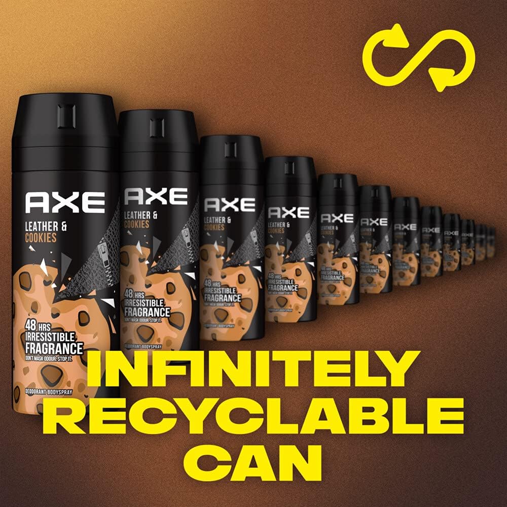 AXE Body Spray Deodorant for Men Long Lasting Odour Protection, Leather & Cookies, for 48 hours Irresistible Fragrance - 150ML - Al Kabayel Discount CentreAXE Body Spray Deodorant for Men Long Lasting Odour Protection, Leather & Cookies, for 48 hours Irresistible Fragrance - 150MLFragrancesAXEAl Kabayel Discount Centre