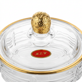 M.E.W Glass Sugar Pot with Lid - 12cm