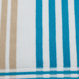 BTC Bath Towel Turquoise Blue & White Striped - 70×140cm