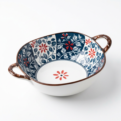 Ceramic Bowl with Handles -18cm