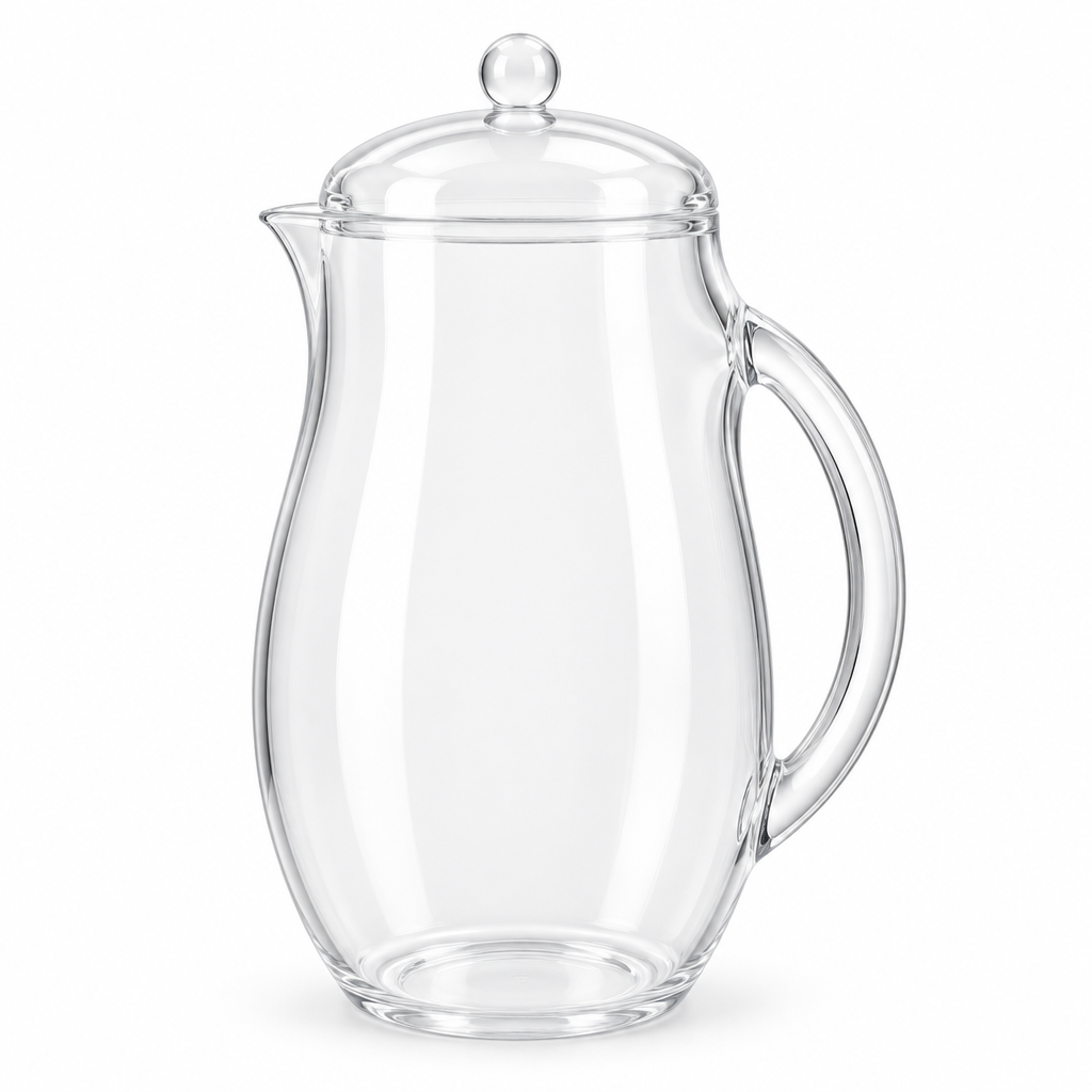 Arya Household Clear Acrylic Jug with Lid – 2500ml