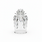 Glass Candy Pot with Lid - 12× 10cm