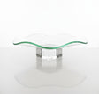 AKDC Round Glass Serving Tray – 19×5 cm Transparent Design, Perfect for Serving Sweets, Snacks & Fruits