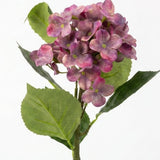 Pink & Purple Artificial Flower Plant with Black Plastic Pot - 45 cm