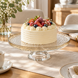 Danny Home Glass Footed Cake Plate - 27cm