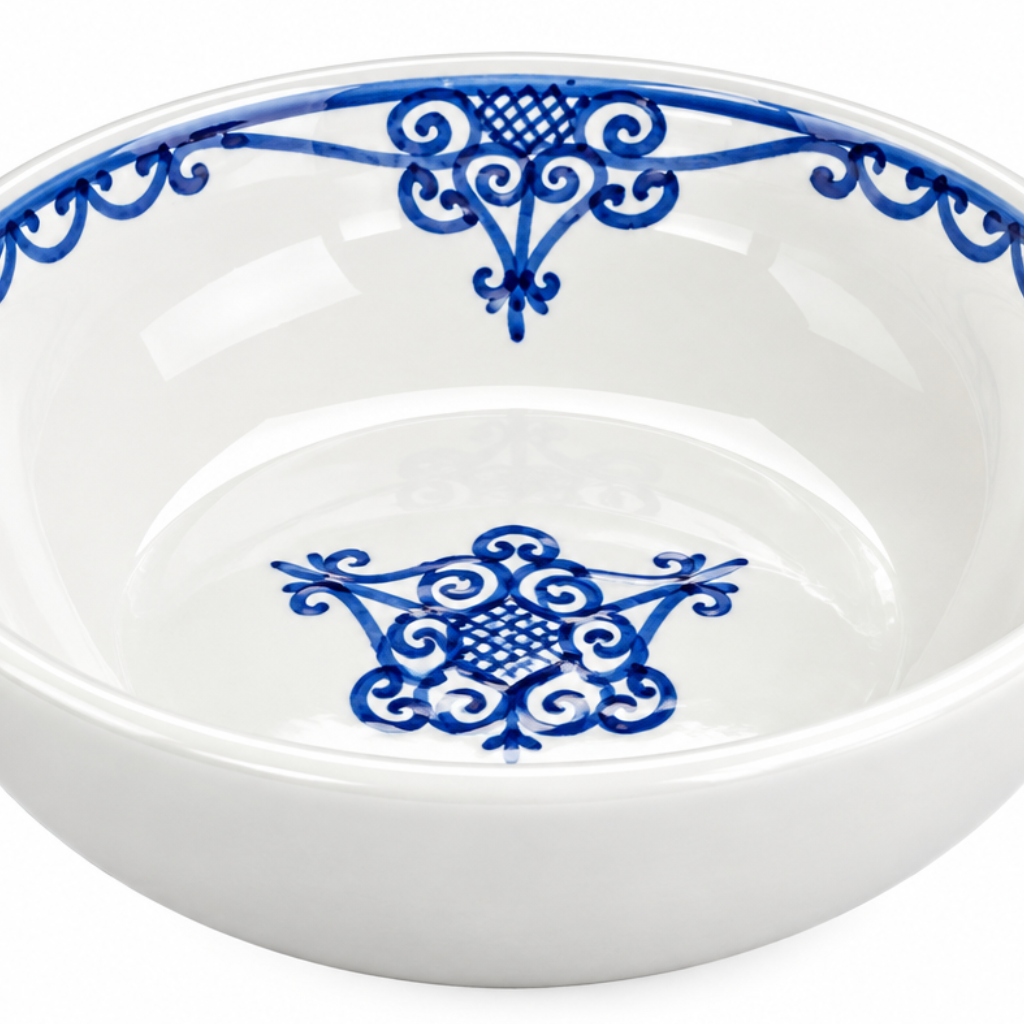 Slama Ceramic Bowl White - 20cm