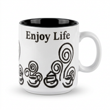 Royalford Ceramic Mug White & Black - 260ml