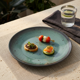 Hi-Luxe Round Melamine Plate Teal Green - 7.5 Inch